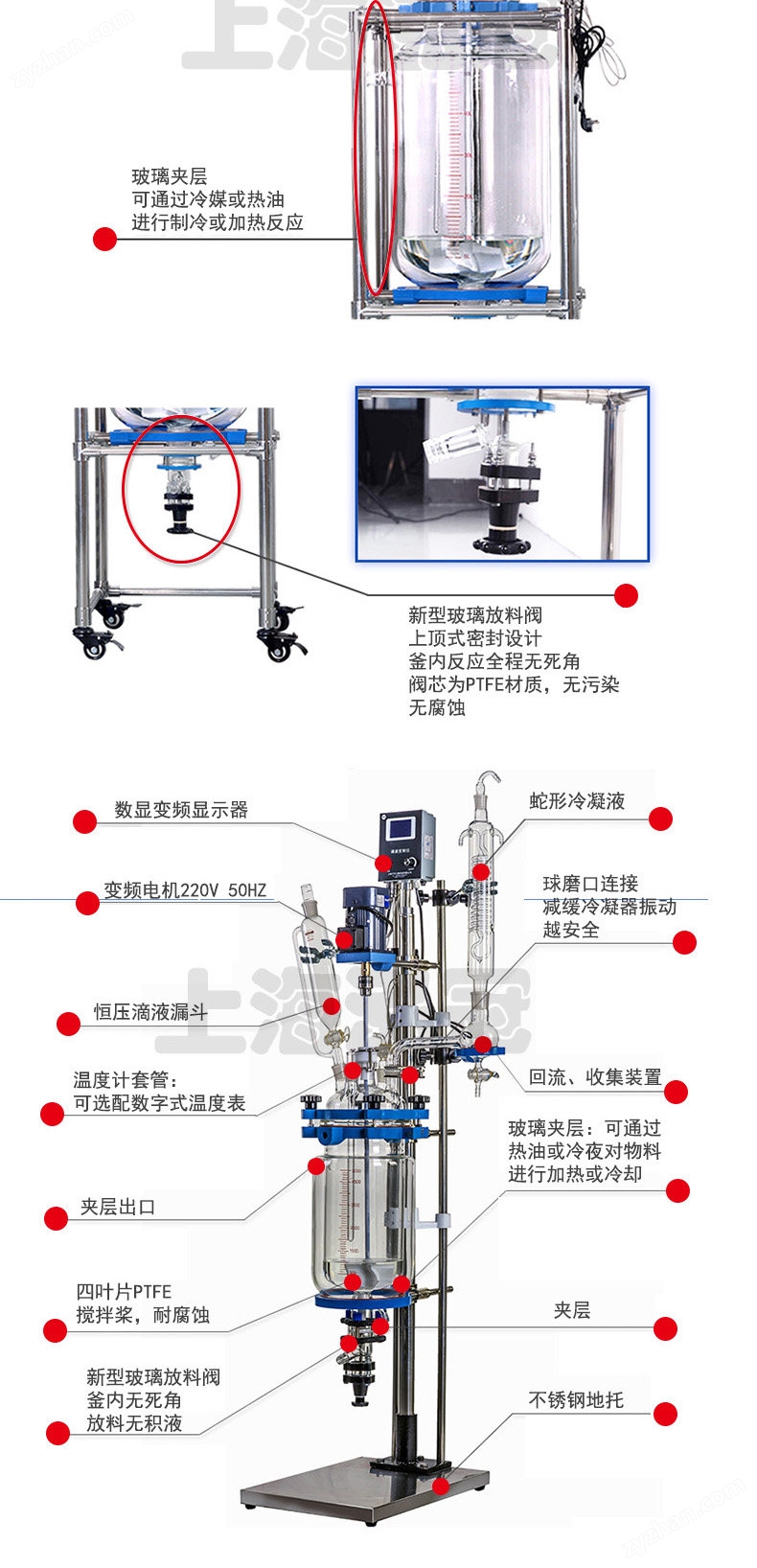 雙層玻璃反應釜生產廠家