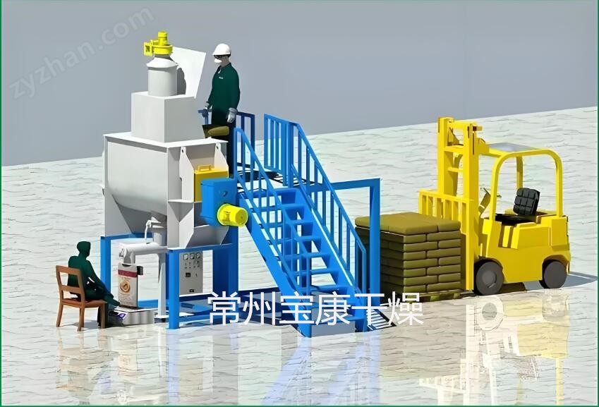 饲料粘合剂卧式螺带混合机